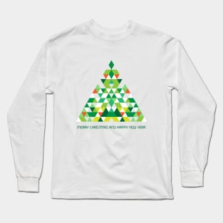 Aztec Christmas Tree Long Sleeve T-Shirt